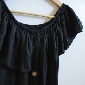 Off-shoulder Midi Dress